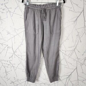 Wilfred Gray Ramie Blend Paperbag Style High Rise Joggers